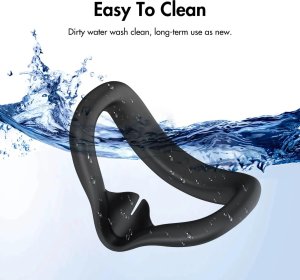 Vortex Virtual Reality Silikonowa ochronka na twarz do Meta Quest 3S | Czarna 2