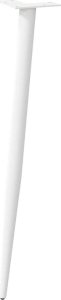 vidaXL vidaXL Nogi do stolika kawowego, 4 szt., biale, 72-73 cm, stal 4
