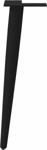vidaXL vidaXL Nogi do stolika kawowego, 4 szt., czarne, 30-31 cm, stal 5