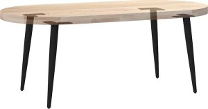 vidaXL vidaXL Nogi do stolika kawowego, 4 szt., czarne, 30-31 cm, stal 8