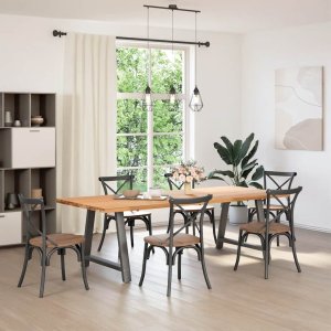 vidaXL vidaXL Nogi do stolika kawowego, 2 szt., antracyt, 90x(72-73) cm, stal 2