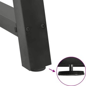 vidaXL vidaXL Nogi do stolika kawowego, 2 szt., antracyt, 90x(72-73) cm, stal 9