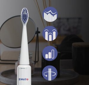 Szczoteczka B.Well Szczoteczka Soniczna Elektryczna do zębów B.WELL MED-870 Biała 7