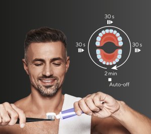 Szczoteczka B.Well Szczoteczka Soniczna Elektryczna do zębów B.WELL MED-870 Czarna 5