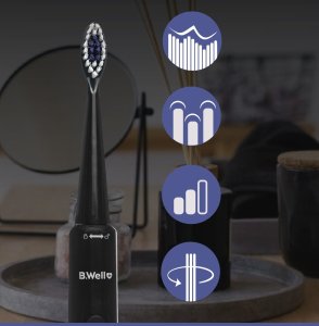 Szczoteczka B.Well Szczoteczka Soniczna Elektryczna do zębów B.WELL MED-870 Czarna 7