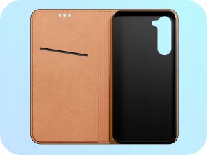 Hello Case Etui z Klapką do Samsung Galaxy S23 (Skórzane, Magnetyczne, Czarne, Kabura) 2