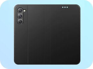 Hello Case Etui z Klapką do Samsung Galaxy S23 (Skórzane, Magnetyczne, Czarne, Kabura) 4