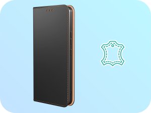Hello Case Etui z Klapką do Samsung Galaxy S23 (Skórzane, Magnetyczne, Czarne, Kabura) 6