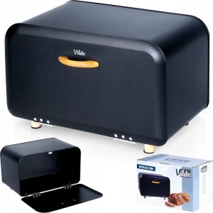 Chlebak Vilde Chlebak Pojemnik na Chleb Metalowy Czarny Solidny VILDE 35,5 x 20,5 x 20 cm 12