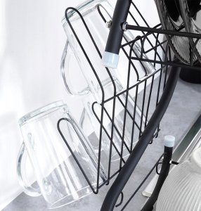 Vilde Suszarka do Naczyń na Talerze Sztućce 2-Poziomowa Czarna VILDE 52x24,5x38cm 6