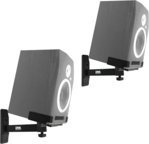 DNA DNA WS1 głośnikowy statyw ścienny zestaw 2 szt. czarny stabilny solidny do 20 kg 5