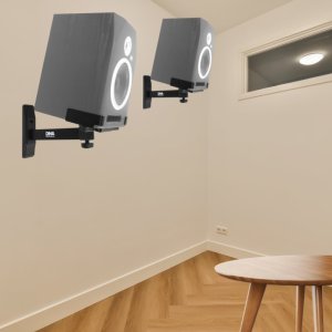 DNA DNA WS1 głośnikowy statyw ścienny zestaw 2 szt. czarny stabilny solidny do 20 kg 6