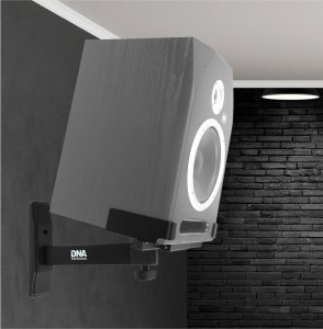 DNA DNA WS1 głośnikowy statyw ścienny zestaw 2 szt. czarny stabilny solidny do 20 kg 7