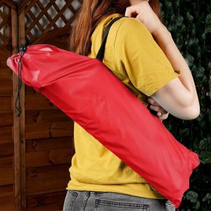 Vilde Leżak Plażowy Składany Metalowy Paski z Torbą Transportową VILDE 86x51,5cm 4