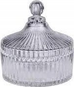 Alpina Cukiernica Cukierniczka Szklana Pojemna Kryształowa z Pokrywką ALPINA 500ml 1