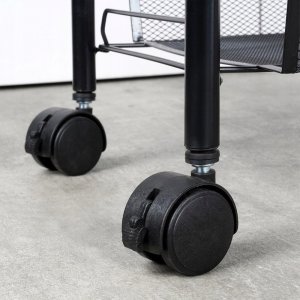 Vilde Wózek Półka Regał Metalowy 4-Poziomowy Solidny Pojemny VILDE 44 x 26 x 84cm 6