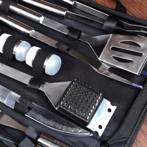 Vilde Zestaw Przyborów Akcesoria do Grilla Stalowe z Etui VILDE 33 el. 11