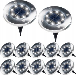 Vilde Lampki Ogrodowe Solarne LED Stalowe Wbijane VILDE 11,5 cm 12 szt. 2