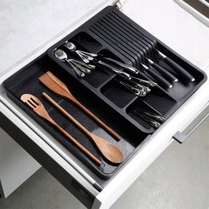 Vilde Wkład Organizer na Sztućce do Szuflady Rozsuwany Czarny VILDE 40 x 31 cm 3