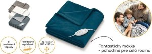 Beurer Beurer heated blanket HD75 Cosy Ocean, electric blanket (dark blue, 130 x 180 cm) 3