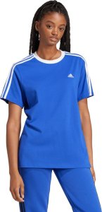Adidas Koszulka damska adidas Essentials 3-Stripes Tee niebieska IY1701 M 1