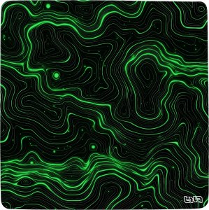 Tilt Mata pod Krzesło Topograficzna Zieleń 100x100 2