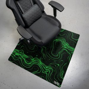 Tilt Mata pod Krzesło Topograficzna Zieleń 100x100 3