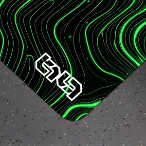 Tilt Mata pod Krzesło Topograficzna Zieleń 100x100 5