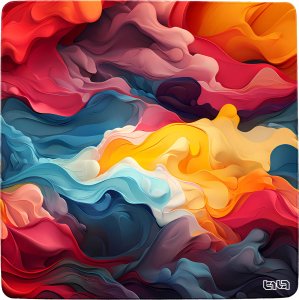 Tilt Mata pod Krzesło Jedwabny Kalejdoskop 100x100 2