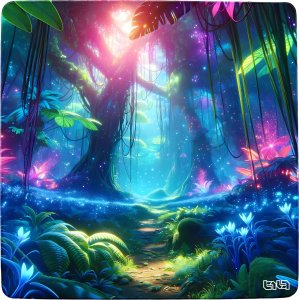Tilt Mata pod Krzesło Kosmiczny Las 100x100 2