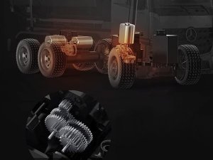 EE Mercedes Arocs METALOWA wywrotka sterowana EE ruchoma naczepa 1:20 RC0667 13