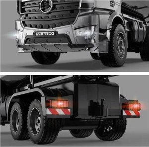 EE Mercedes Arocs METALOWA wywrotka sterowana EE ruchoma naczepa 1:20 RC0667 15