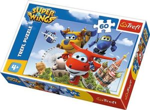 Trefl Puzzle 60 elementów, Lot dookoła świata - Super Wings 1