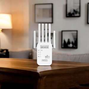 Access Point Zenwire Mocny Wzmacniacz Sygnału Zasięgu Sieci Wifi 5G Repeater Zewnętrzny Extender Zenwire WD-R611U 300 Mb/s 3