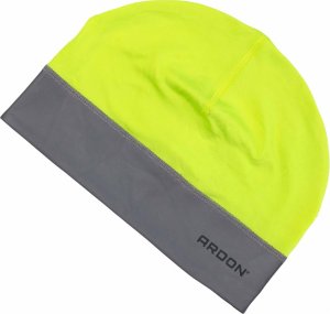 Ardon ARDON FX500 H6181- Funkcyjna czapka żółta hi-vis pasek odblaskowy optymalny komfort termiczny dopasowuje się do kształtu głowy podczas uprawiania sportu pod kask rowerowy narciarski itp - UNI 1