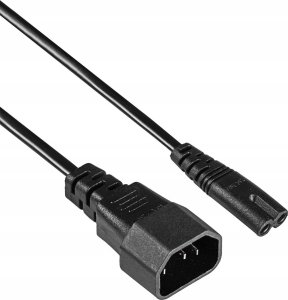 Kabel zasilający Akyga Akyga AK-PC-15A kabel zasilające Czarny 1,5 m C14 panel C7 panel 2
