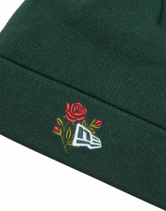 New Era New Era Rose Icon Cuff Knit Beanie Hat 60580736 Zielone OSFM 3