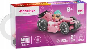 Marioinex Klocki Mini Waffle Autka 50 Autko Wycigowe Różowe 1