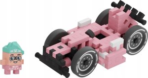 Marioinex Klocki Mini Waffle Autka 50 Autko Wycigowe Różowe 6