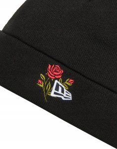 New Era New Era Rose Icon Cuff Knit Beanie Hat 60580728 Czarne OSFM 3
