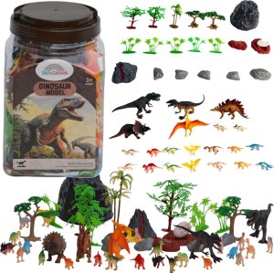 Figurka Sferazabawek DINOZAURY DUŻY ZESTAW FIGUREK W PUDEŁKU ZESTAW DINOZAURÓW W WALIZCE JAJKO 1