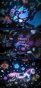 Heckermann Projektor gwiazd LED Heckermann WH-E02 Jabłko 12