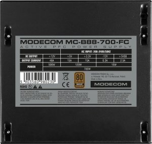 Zasilacz Modecom MC-B88-700-FC 700W Bulk (ZAS-MC-B88-700-ATX-FC-BULK) 2