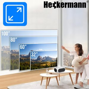 Projektor Heckermann Projektor rzutnik LED przenośny Heckermann M24 4
