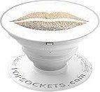 PopSockets Collapsible Grip & Stand for Phones and Tablets - Gold Lips standard 1