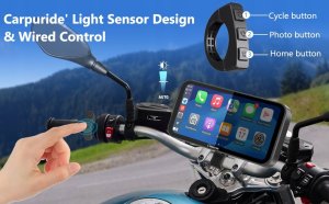 Carpuride Carpuride W603D 6,3'' motocyklowy ekran GPS Carplay bezprzewodowy kamera 9