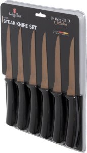 Berlinger Haus ZESTAW NOŻY DO STEKÓW 6 szt. BERLINGER HAUS BH-2613 BLACK ROSE 6