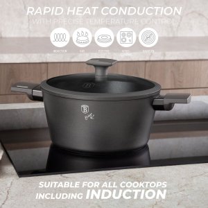 Berlinger Haus GARNEK TYTANOWY Z POKRYWĄ 28cm BERLINGER HAUS BH-8132 ANTRACIT 11