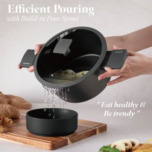 Berlinger Haus GARNEK TYTANOWY Z POKRYWĄ 28cm BERLINGER HAUS BH-8132 ANTRACIT 6