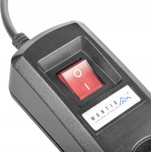 Listwa zasilająca Montis przeciwprzepięciowa 5 gniazd 2 m czarna (MT030-2) 5